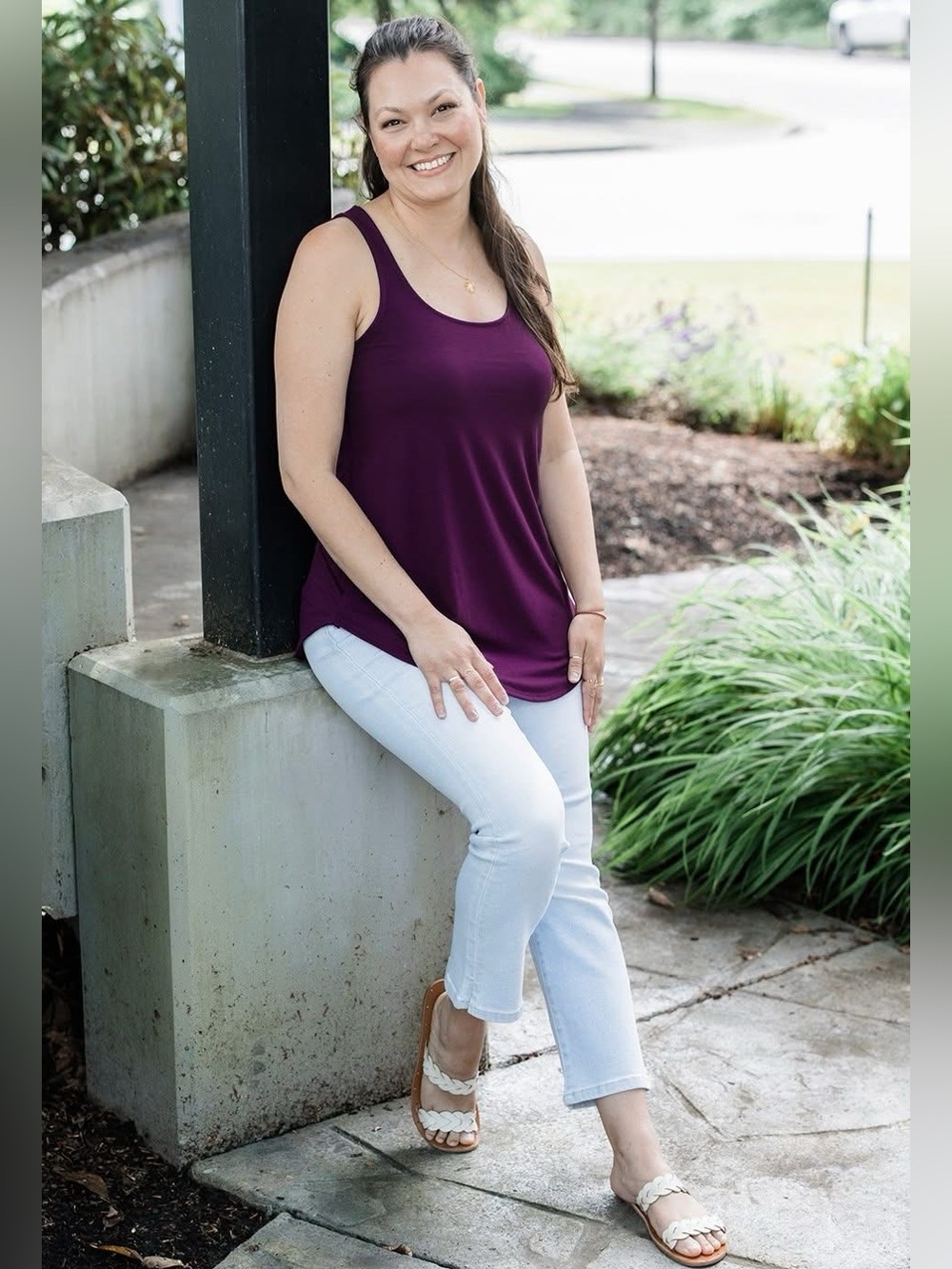 What’s the Scoop Tank (NWT) 🍒 Dark Plum, Size Large